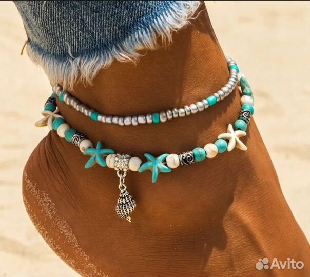 Браслет на ногу,анклеты