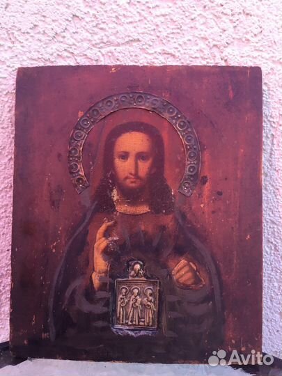 Старинная старообрядческая икона Вседержитель
