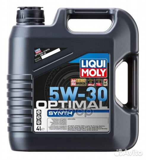 Масло моторное 5W30 liqui moly 4л нс-синтетика