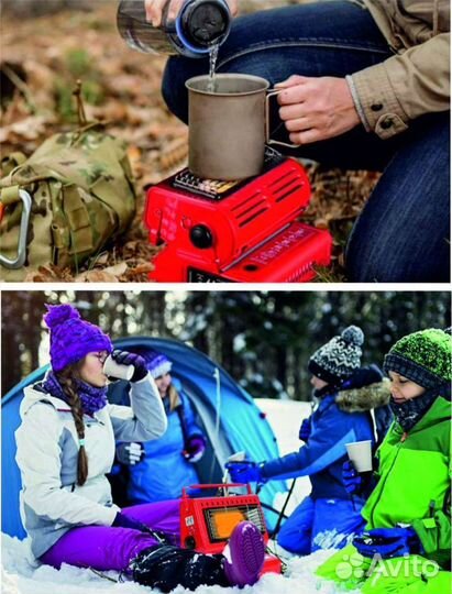 Портативная газовая плита 2в1