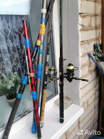 Удочки и спиннинги бу