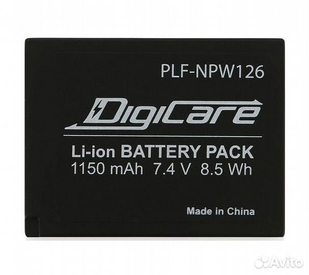 Аккумулятор DigiCare PLF-NPW126 (NP-W126 для Fujif