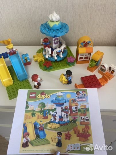Lego duplo,ферма,аттракционы,детский сад,пластина
