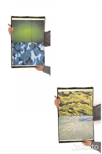 Листы скрапбукинга камуфляжные.В армейский альбом