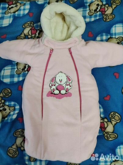 Конверт на выписку зимний для девочки