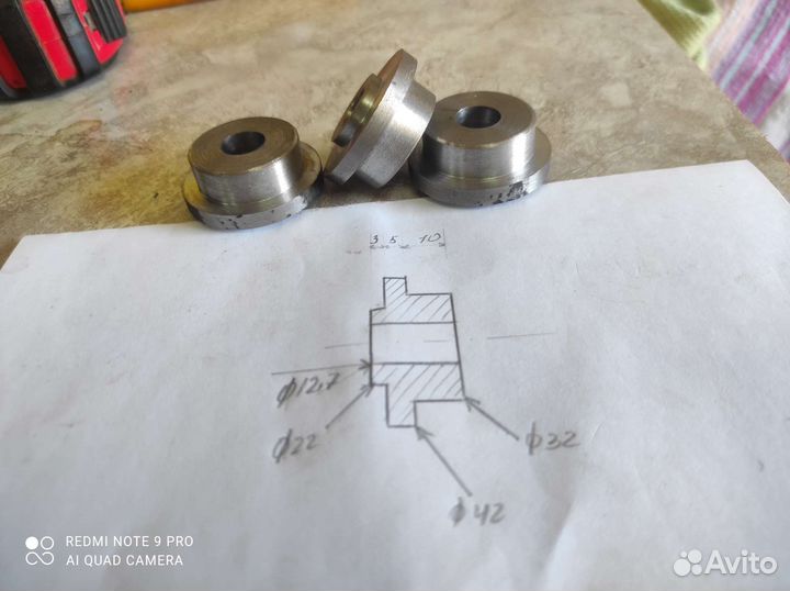 Насадка на вал китайских точил с валом 12.7 мм
