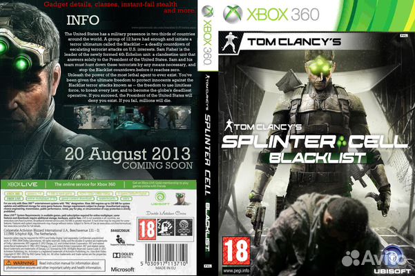 Tom clancy's splinter cell blacklist xbox 360