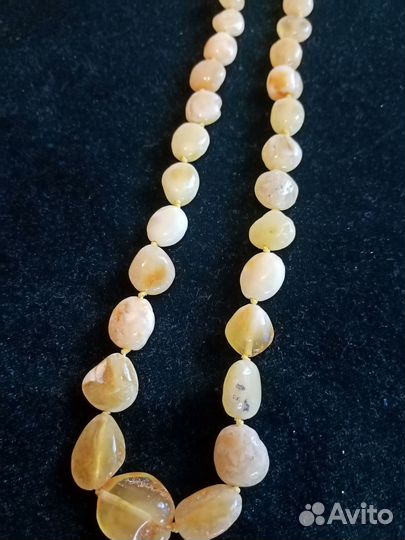 Янтарные бусы натуральные