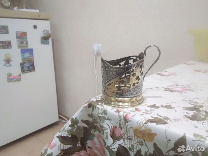 Серебряный подстаканник кубачи