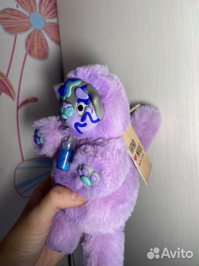 Котик–черничка (игрушка в смешанной технике)