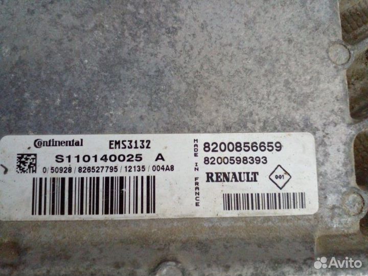 Блок управления двигателем Renault Logan 1 2010