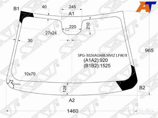 Стекло лобовое chevrolet cruze
