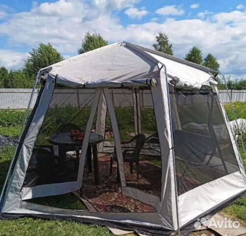 Тент шатер для дачи шестиугольный
