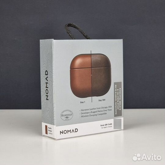Кожаный чехол Nomad Modern Leather Case для AirPod