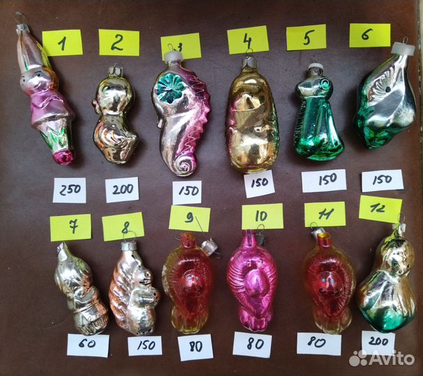 Елочные игрушки СССР