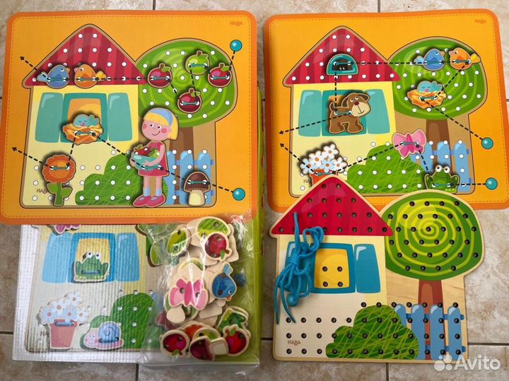 Настольная игра шнуровка Haba