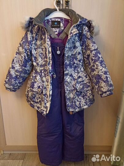 Зимний костюм для девочки 116