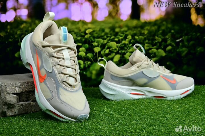 Кроссовки Nike Spark Pearl White Total Orange Zoom