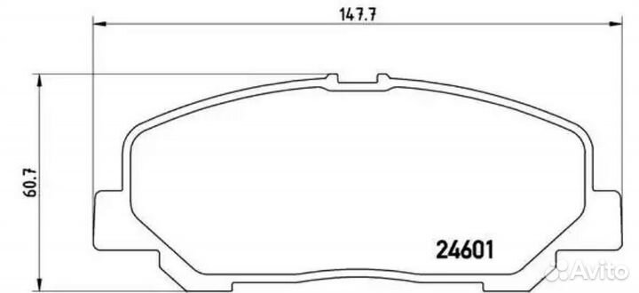 Brembo P83099 P83099 1287 00 0446528520 колодки ди