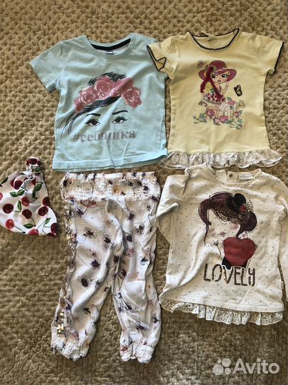 Одежда для девочки на 3-4 года пакетом