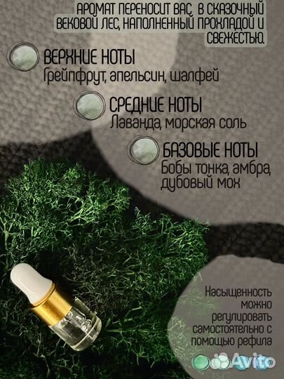 Ароматическое саше stone, 2шт.+рефил аромата