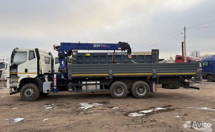 Шасси FAW J6P CA3250 с КМУ DongYang, 2023