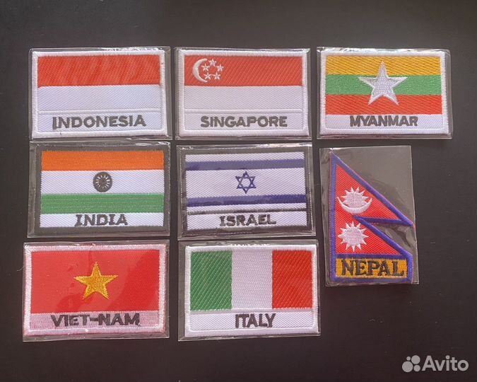Нашивки флаги на одежду / рюкзак