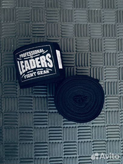 Бинты боксерские leaders semi elastic 50/50 4,5 м