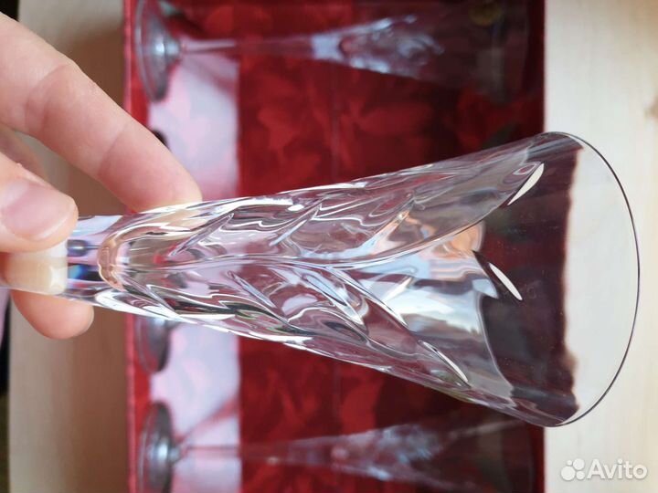 Хрустальные бокалы для шампанского Италия Laurus