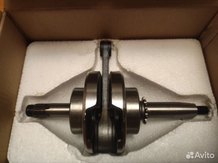 Коленвал 110 кубов на мопед Альфа (шатун 130мм)