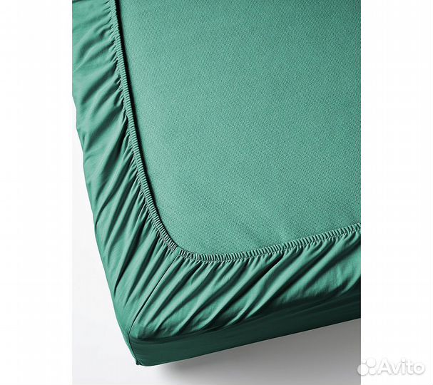 Простынь GoodNight Сатин 200х200х20 Лагуна на рези