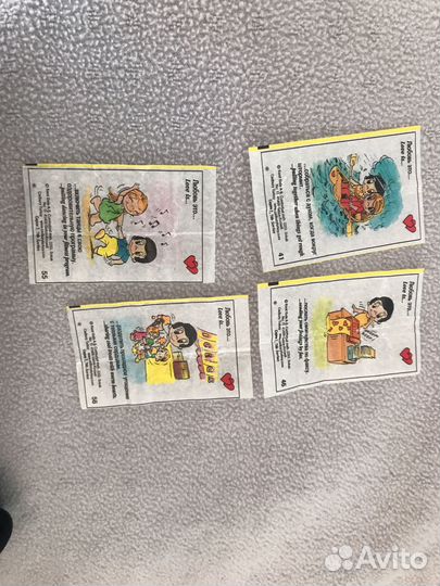 Вкладыши от жвачек love is