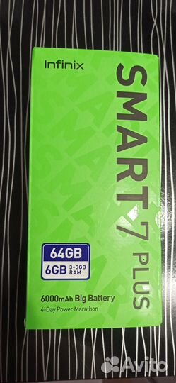 Infinix Smart 7 Plus, 3/64 ГБ