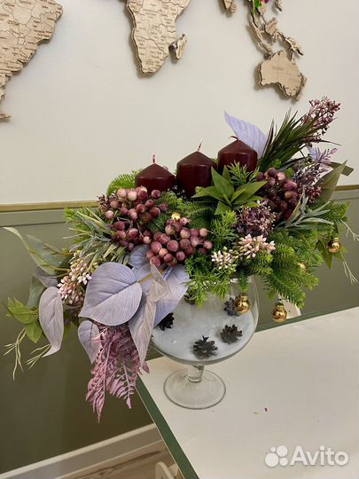 Новогодний подсвечник