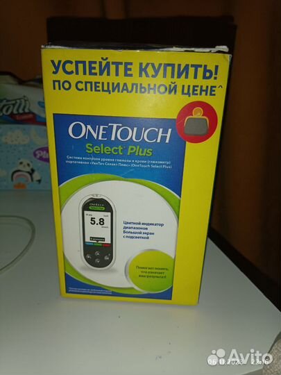 Глюкометр one touch select plus