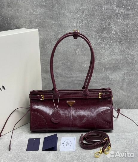 Сумка женская натуральная кожа prada