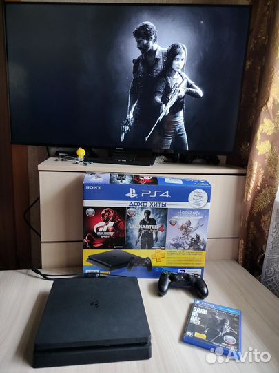 Sony PS4 slim в идеале комплект и чек