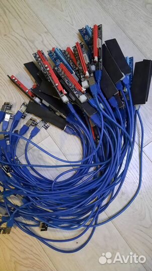 Рейзер pci-e ver 103с sata, 6pin, molex