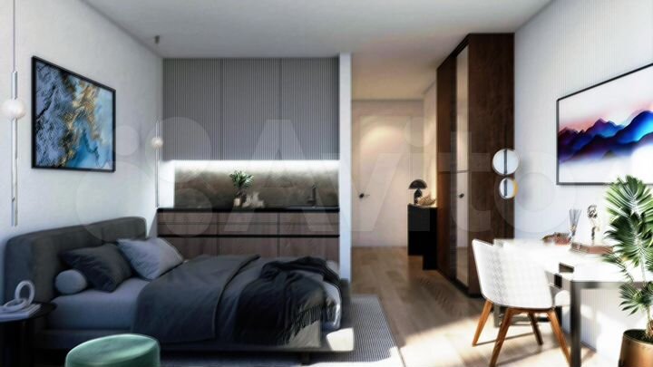 Квартира-студия, 35 м² (Грузия)