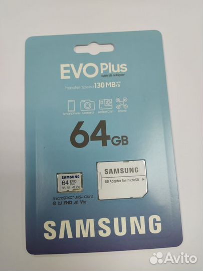 Карта памяти Samsung EVO Plus