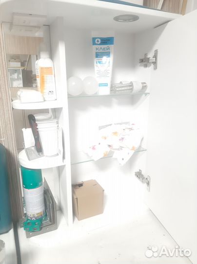 Тумба для ванной с зеркалом бу