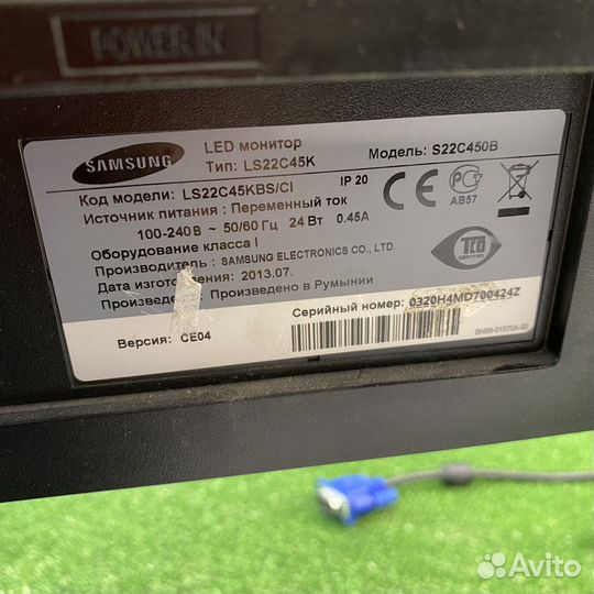 Монитор Samsung s22c450 22дюйма