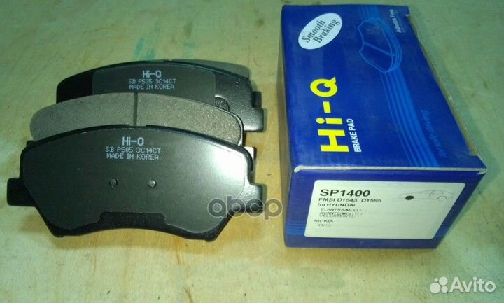 Колодки тормозные hyun/KIA I30/elantra/ceed 10