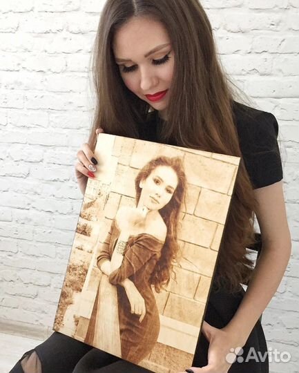 Выжигание портретов и фото на дереве пиропринтером