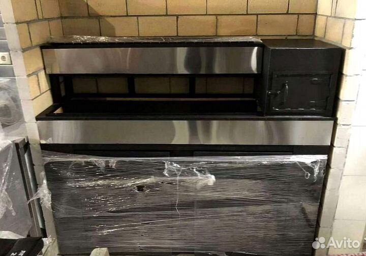 Мангал закрытый, мангал с вытяжкой