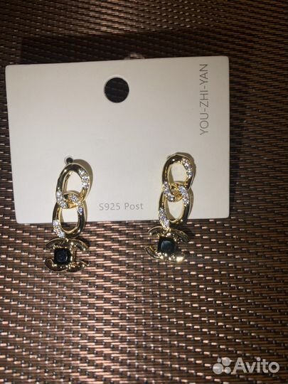 Серьги капли бижутерия