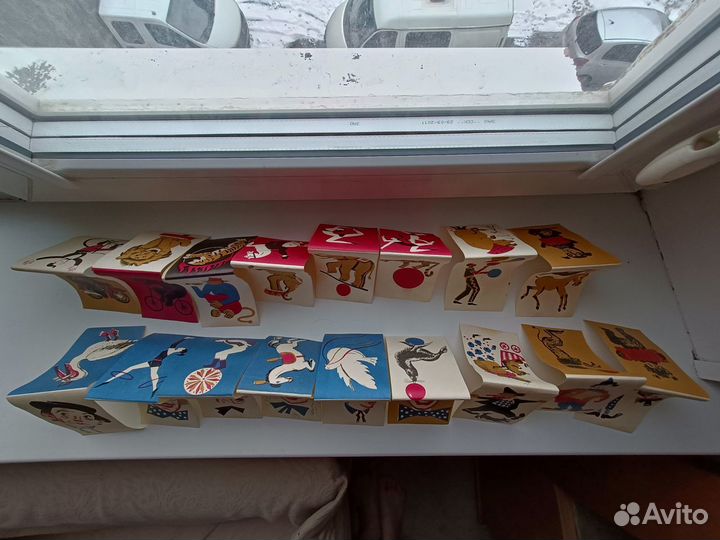 Флажки СССР Цирк 20 штук 1960-е годы