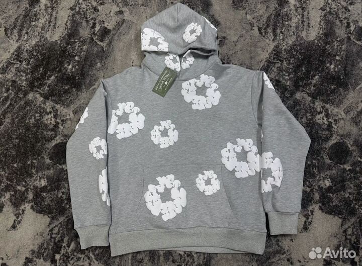 Кофта denim tears серая