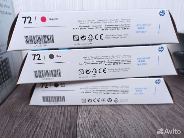 Картриджи для плоттера 72