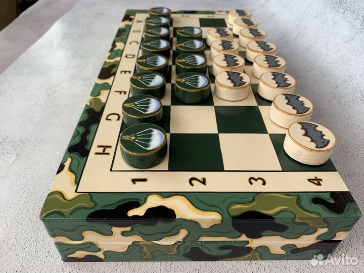 Шашки «Армейские» новые, ручная